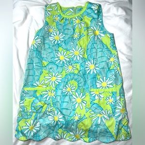 Lilly Pulitzer Girls Lined Shift Dress Size 4